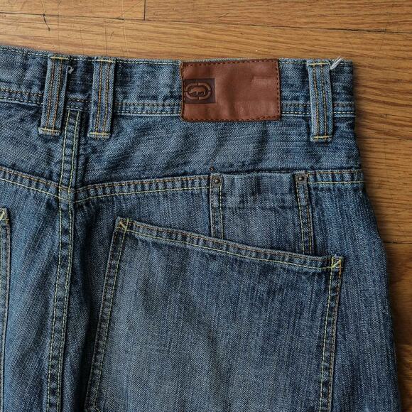 ECKO UNLTD Shorts Baggy Jean Jorts Utility Denim Hip Hop Y2K Grunge Skate‎ 34 - Picture 7 of 7